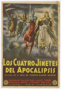 8r0915 FOUR HORSEMEN OF THE APOCALYPSE Spanish herald R1940s completely different art by Fernandez!