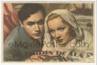 8r0924 GARDEN OF ALLAH horizontal Spanish herald 1947 close up of Marlene Dietrich & Charles Boyer!