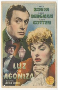 8r0925 GASLIGHT Spanish herald 1947 Ingrid Bergman, Joseph Cotten, Charles Boyer, different!