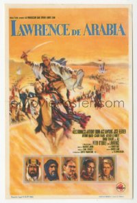 8r0996 LAWRENCE OF ARABIA Spanish herald 1964 David Lean classic, art of Peter O'Toole on camel!
