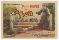 8r1001 LETTER horizontal Spanish herald 1942 Bette Davis shot her cheating lover, different!
