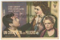 8r1048 NONE BUT THE LONELY HEART Spanish herald 1946 Cary Grant, Ethel Barrymore, Clifford Odets!