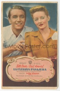 8r1051 NOW, VOYAGER Spanish herald 1948 classic tearjerker, portrait of Bette Davis & Paul Henreid!