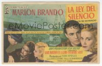 8r1058 ON THE WATERFRONT horizontal Spanish herald 1955 Elia Kazan, Marlon Brando, Eva Marie Saint