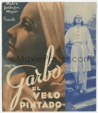 8r0734 PAINTED VEIL 4pg Spanish herald 1935 Greta Garbo, Herbert Marshall, George Brent, different!