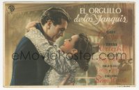 8r1080 PRIDE OF THE YANKEES Spanish herald 1942 Gary Cooper as Lou Gehrig, Teresa Wright, baseball!