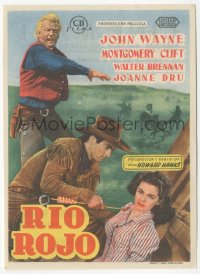 8r1090 RED RIVER Spanish herald 1953 John Wayne, Montgomery Clift, Joanne Dru, Howard Hawks