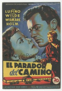 8r1095 ROAD HOUSE Spanish herald 1948 different Soligo art of Ida Lupino & Cornel Wilde!