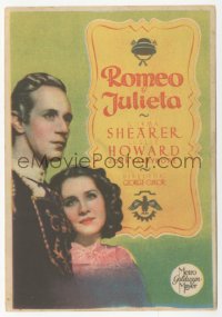 8r1099 ROMEO & JULIET Spanish herald 1940 different portrait of Norma Shearer & Leslie Howard!