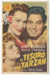 8r1147 TARZAN'S SECRET TREASURE Spanish herald 1946 Johnny Weissmuller, O'Sullivan & Sheffield!