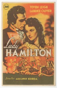 8r1149 THAT HAMILTON WOMAN Spanish herald R1950s Vivien Leigh & Laurence Olivier, Lady Hamilton!