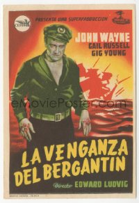 8r1173 WAKE OF THE RED WITCH Spanish herald 1949 different art of John Wayne, ultra rare!