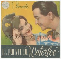 8r0759 WATERLOO BRIDGE 4pg Spanish herald 1944 different close up of pretty Vivien Leigh & Robert Taylor