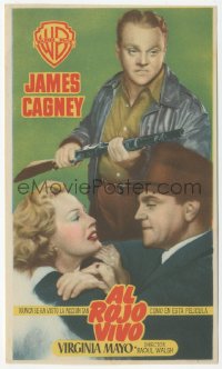 8r1181 WHITE HEAT Spanish herald 1950 James Cagney & Virginia Mayo in classic noir, different!