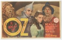 8r1185 WIZARD OF OZ 1pg Spanish herald 1945 Judy Garland, Jack Haley, Bert Lahr, Bolger, different!