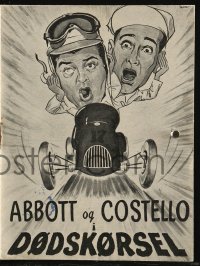 8r0240 BUCK PRIVATES COME HOME Danish program 1950 different images of Bud Abbott & Lou Costello!