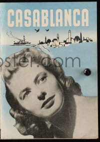 8r0241 CASABLANCA Danish program 1946 Humphrey Bogart, Ingrid Bergman, Michael Curtiz, different!