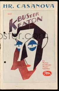 8r0242 CASANOVA WIDER WILLEN Danish program 1932 Buster Keaton, German Parlor Bedroom & Bath, rare!