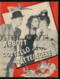 8r0244 COMIN' ROUND THE MOUNTAIN Danish program 1953 Abbott & Costello, Dorothy Shay, different!