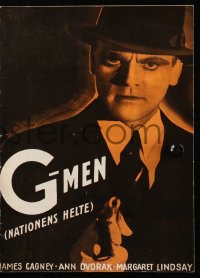 8r0252 G-MEN Danish program 1936 James Cagney, Ann Dvorak, Margaret Lindsay, different images!
