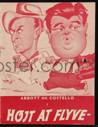 8r0280 NOOSE HANGS HIGH Danish program 1951 different images & art of Bud Abbott & Lou Costello!