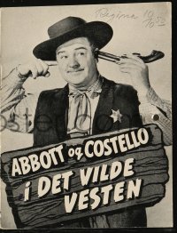 8r0311 WISTFUL WIDOW OF WAGON GAP Danish program 1949 Abbott & Costello, Majorie Main, different!