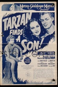 8r0505 TARZAN FINDS A SON English pressbook 1939 Johnny Weissmuller, Maureen O'Sullivan, Sheffield