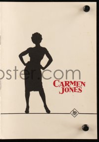 8r0002 CARMEN JONES German program R1960s different full-length silhouette art of sexy Dorothy Dandridge!