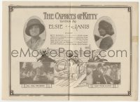 8r0346 CAPRICES OF KITTY herald 1915 starring Elsie Jean & written by herself, ultra rare!