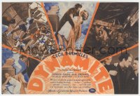 8r0363 DYNAMITE herald 1929 Cecil B. DeMille, Conrad Nagel, Kay Johnson, Charles Bickford