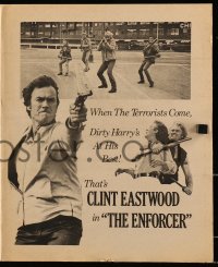 8r0365 ENFORCER herald 1976 when the terrorists come, Clint Eastwood is Dirty Harry is at his best!