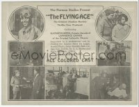 8r0373 FLYING ACE herald 1926 cool all-black aviation, the greatest airplane thriller ever produced!