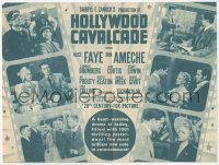 8r0388 HOLLYWOOD CAVALCADE herald 1939 Alice Faye, Don Ameche, Buster Keaton & other top stars!
