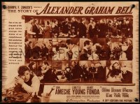 8r0453 STORY OF ALEXANDER GRAHAM BELL herald 1939 Don Ameche, Loretta Young, Henry Fonda, rare!