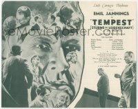 8r0459 TEMPEST herald 1932 Emil Jannings & Anna Sten, directed by Robert Siodmak, ultra rare!