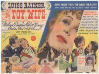 8r0462 TOY WIFE herald 1938 Luise Rainer was ready to gamble her youth & beauty away, very rare!