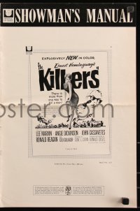 8r0580 KILLERS pressbook 1964 Don Siegel, Ernest Hemingway, Lee Marvin, sexy Angie Dickinson!