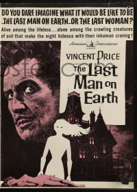 8r0586 LAST MAN ON EARTH pressbook 1964 Vincent Price is among the lifeless, cool Reynold Brown art!
