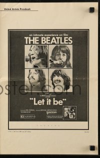 8r0588 LET IT BE pressbook 1970 Beatles, John Lennon, Paul McCartney, Ringo Starr, George Harrison