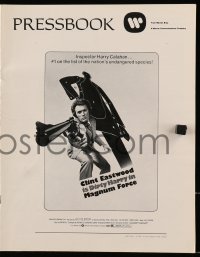 8r0594 MAGNUM FORCE pressbook 1973 Clint Eastwood is Dirty Harry pointing his huge gun!