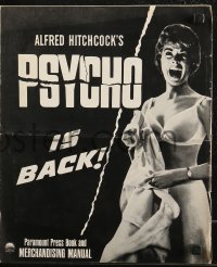 8r0619 PSYCHO pressbook R1965 sexy Janet Leigh, Anthony Perkins, Alfred Hitchcock classic!