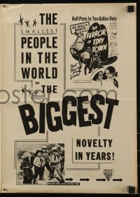 8r0641 TERROR OF TINY TOWN pressbook R1942 Jed Buell's Midgets in 10 gallon hats, wild & beyond rare!