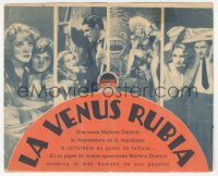 8r0680 BLONDE VENUS 4pg Spanish herald 1933 different art of sexiest Marlene Dietrich, ultra rare!