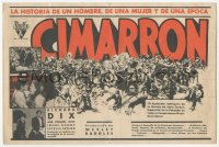 8r0863 CIMARRON Spanish herald 1932 Richard Dix & Irene Dunne, different images, ultra rare!