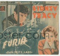 8r0675 FURY 6pg Spanish herald 1939 different images of Spencer Tracy & pretty Sylvia Sidney!