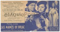 8r0717 MAD LOVE 4pg Spanish herald 1935 Peter Lorre, Frances Drake, Colin Clive, different images!
