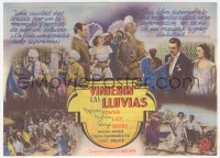 8r0738 RAINS CAME 4pg Spanish herald 1944 Myrna Loy, Tyrone Power wearing turban, George Brent