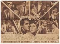8r0756 TALK OF THE TOWN 4pg Spanish herald 1943 headshots of Cary Grant, Jean Arthur & Ronald Colman!