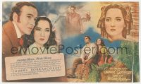 8r0762 WUTHERING HEIGHTS 4pg Spanish herald 1944 different images of Laurence Olivier & Merle Oberon!