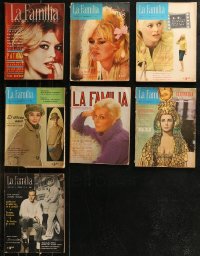8s0485 LOT OF 7 LA FAMILIA MEXICAN MAGAZINES 1961-1964 filled with great images & articles!